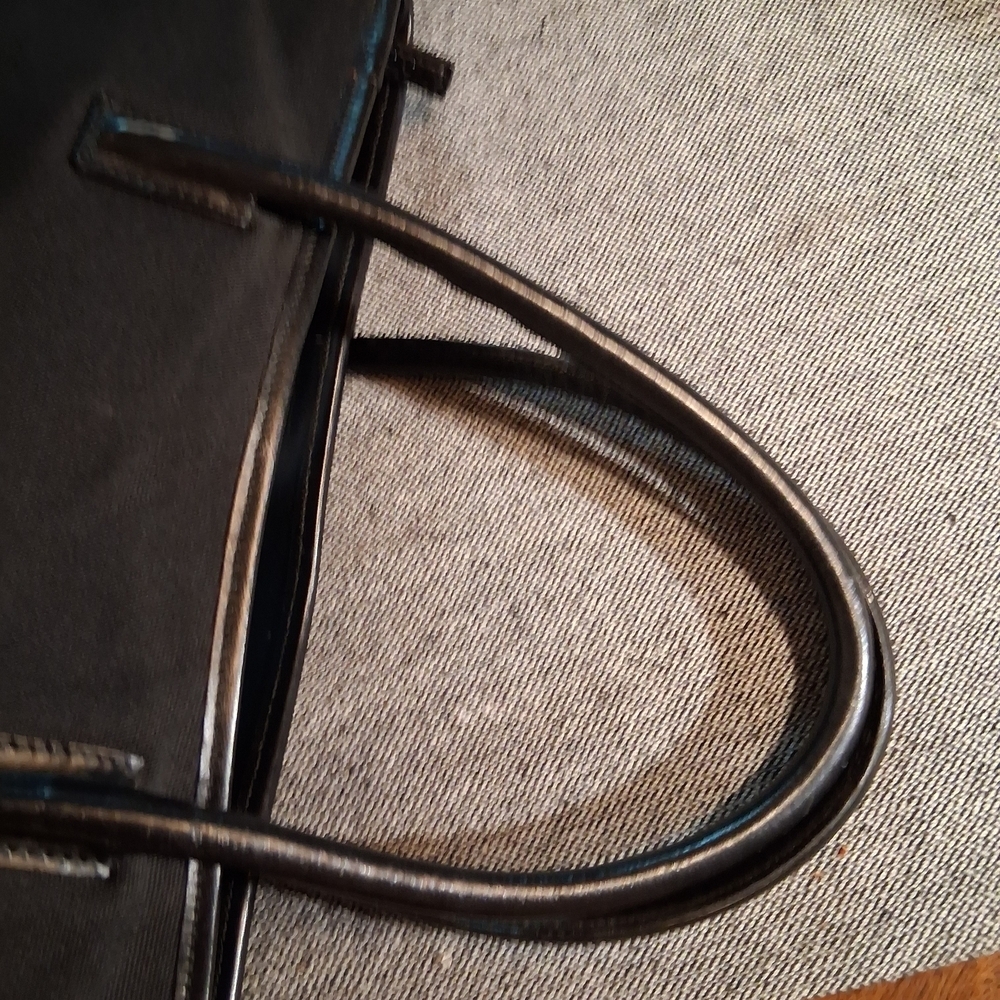 Black Tote Bag with Silver Accents - Picture 12 of 16